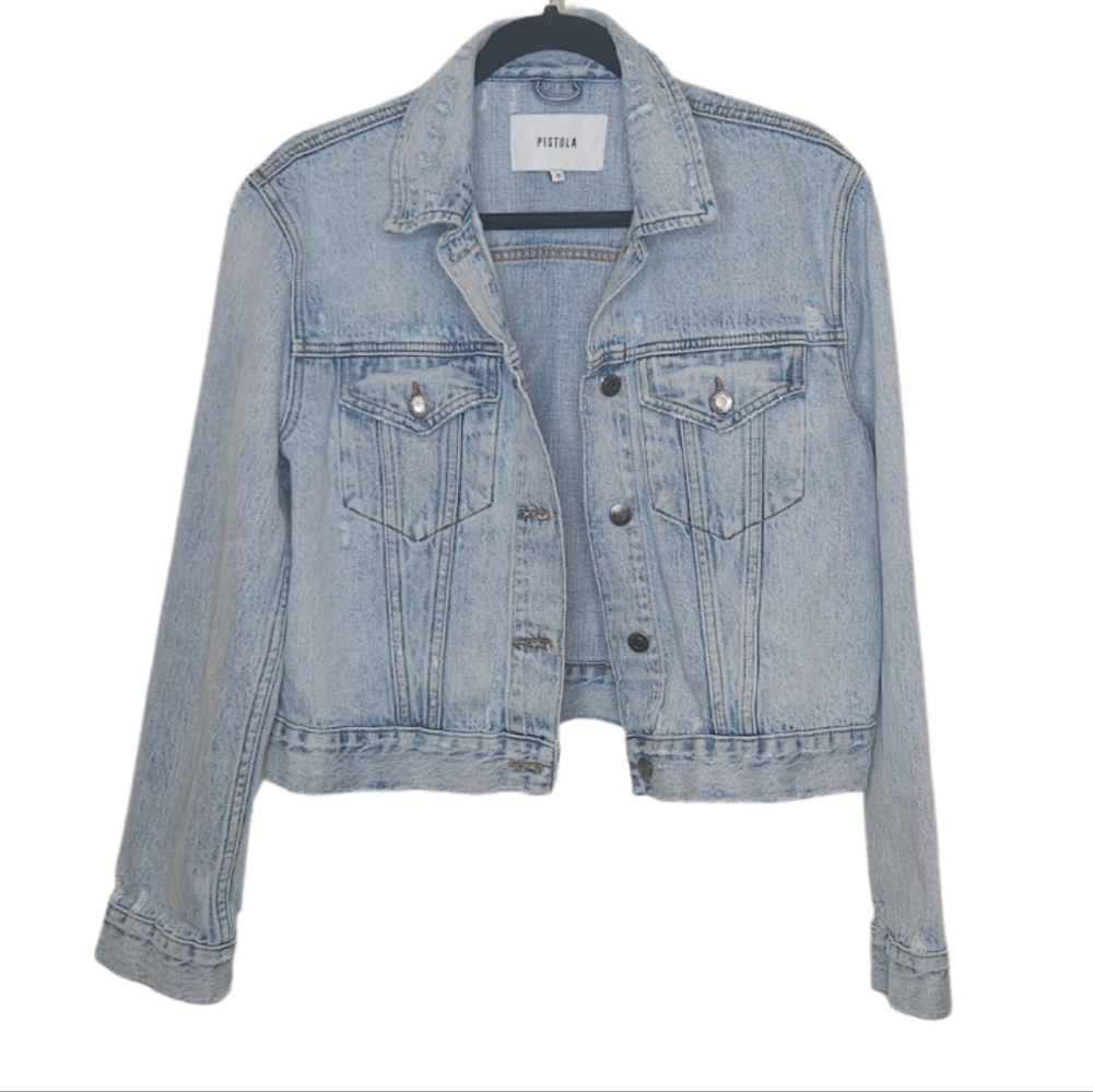 Pistola denim jacket size small perfect  pre-owned condition